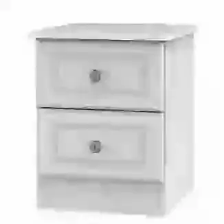 Traditional Wood Grain 2 Drawer Bedside Chest